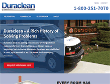 Tablet Screenshot of duraclean.com
